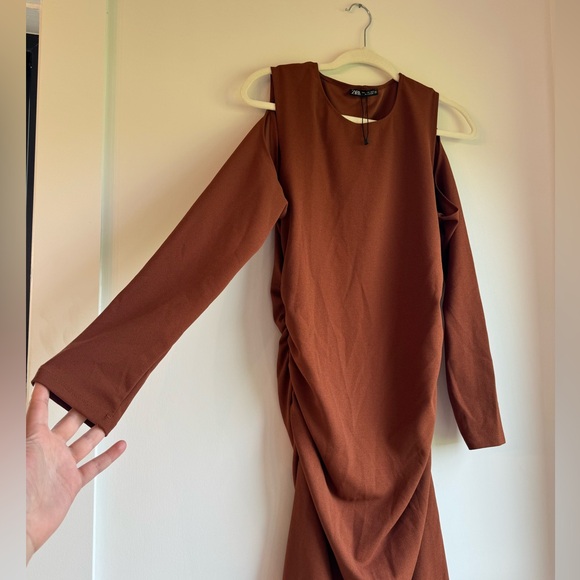 Zara Women’s Long Sleeve Dress L - Picture 4 of 5